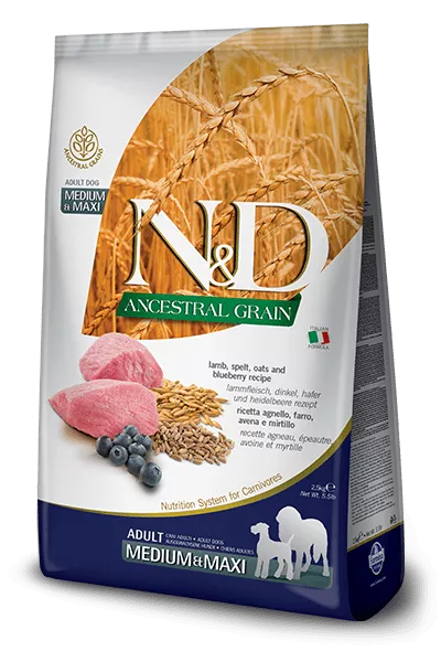 Farmina ND Ancestral Grain Adult Med/Max Lamm 12kg